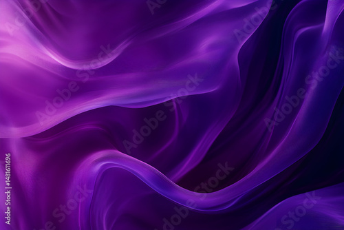Wallpaper Mural Unveil Purple Elegance, Abstract Flowing Formations Displaying Smooth Tones And Gradient Color, Deep Hue, Texture Torontodigital.ca