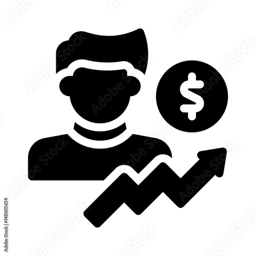 investor glyph icon