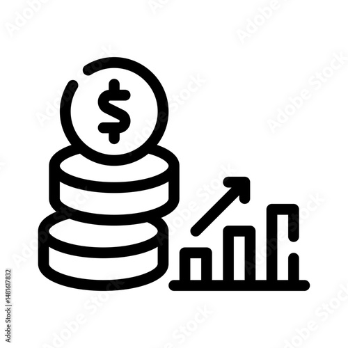 funding stage line icon
