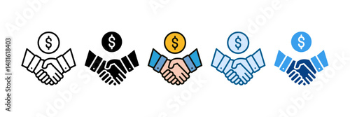 Agreement Icon Set Multiple Style Collection