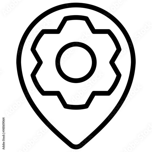 Location Setting Icon