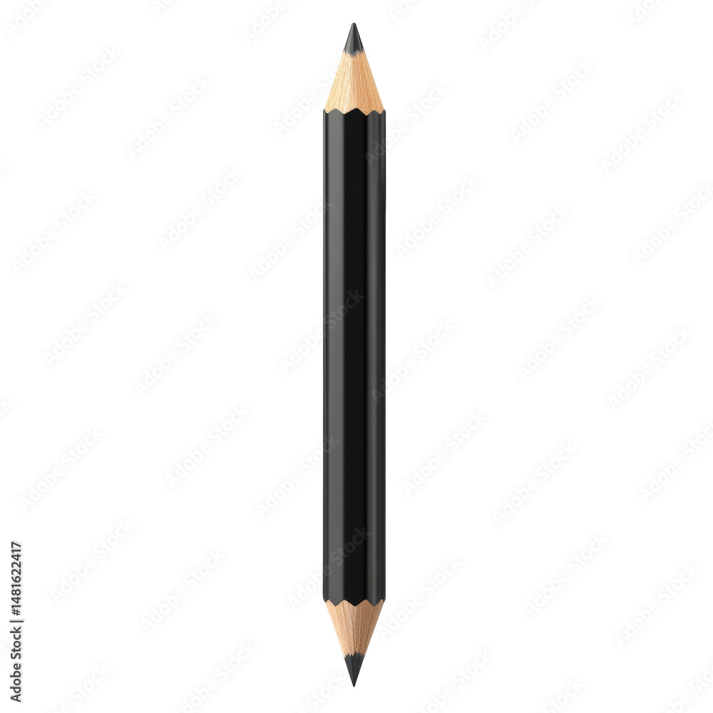 Sharp Black Pencil Isolated on Black Background Perfect for Design on transparent background Sharp Black Pencil Isolated on Black Background Perfect for Design on transparent background