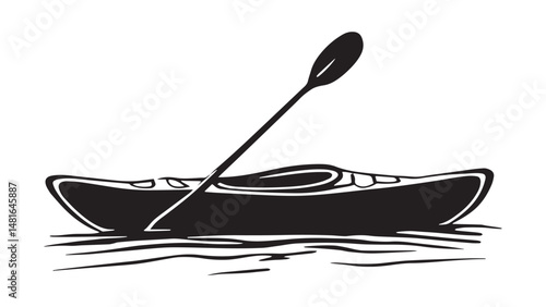 Kayak line art
