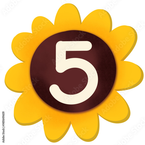 Number sunflower 
