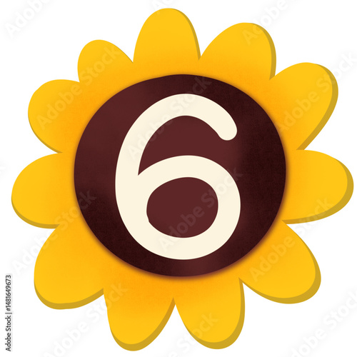 Number sunflower 