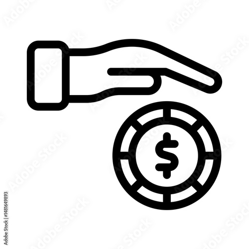 Zakat line icon
