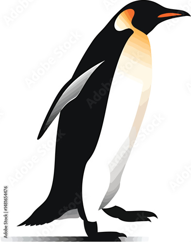 Minimalist Penguin Walking
