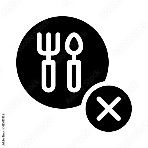 fasting glyph icon