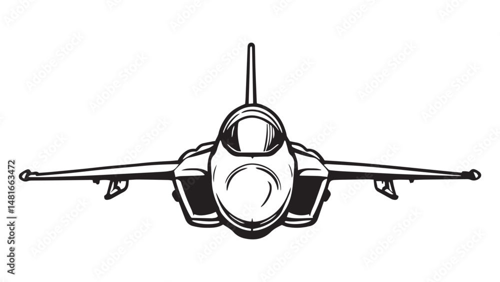 Jet line art Jet line art