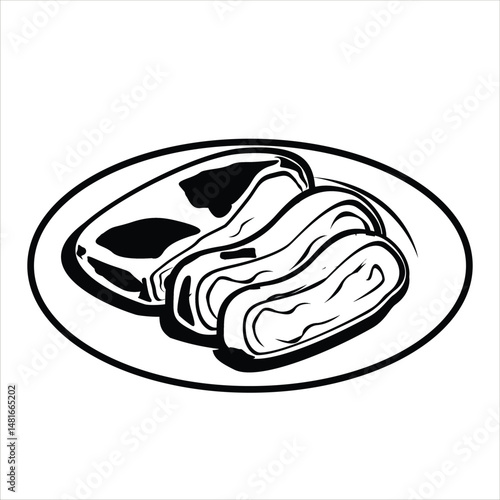 Char Siu Silhouette Icons