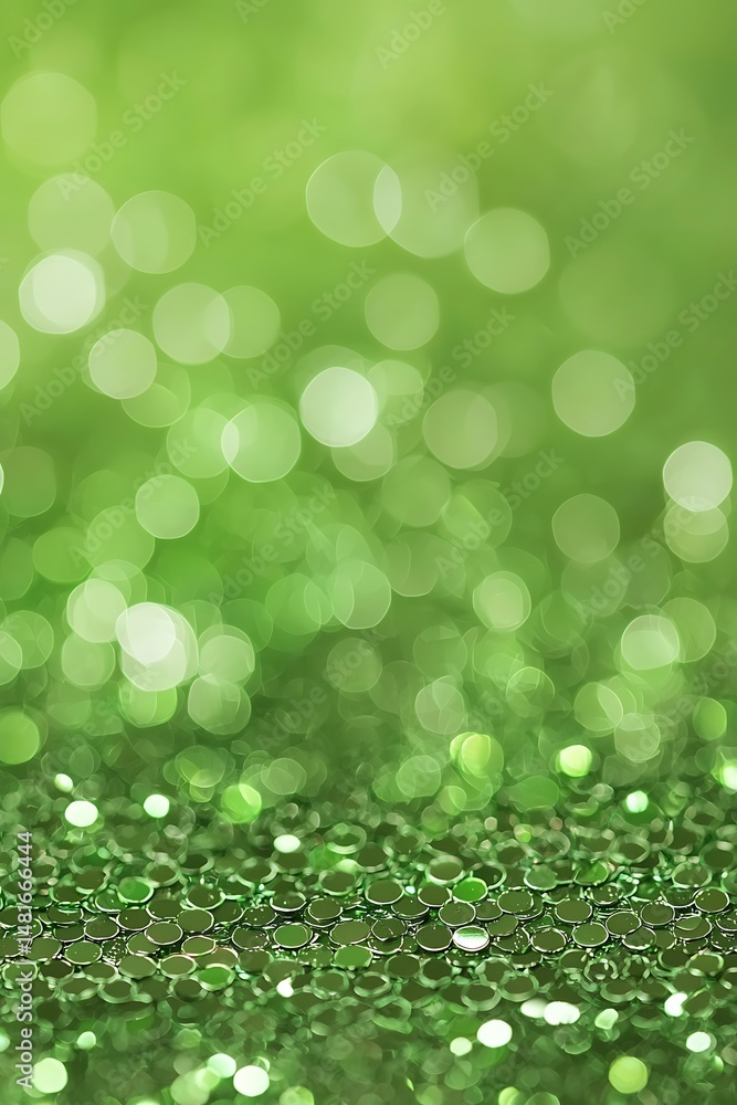 Obraz premium Abstract green bokeh background