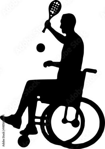 Tennis Serve Silhouette vector
