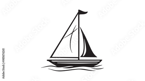 Sailboat line art