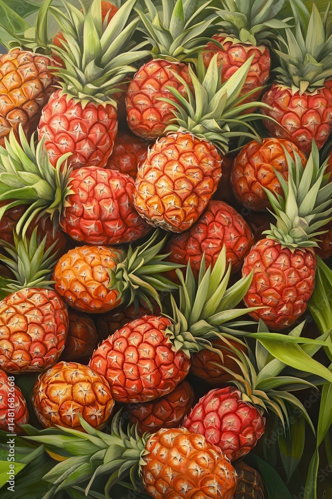 A profusion of pineapples A profusion of pineapples