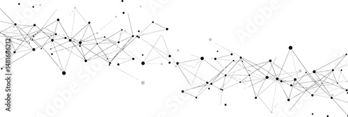 Interconnected Nodes Minimalist Vector