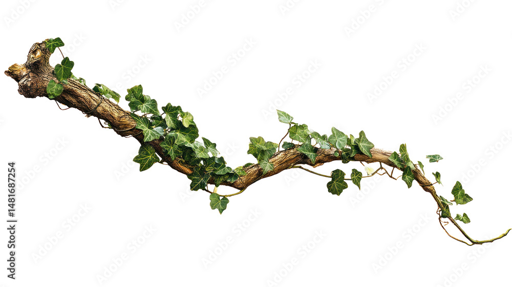 custom made wallpaper toronto digitalA vibrant vine of ivy gracefully climbs and clings to a sturdy branch, creating a harmonious balance of nature's raw elements.