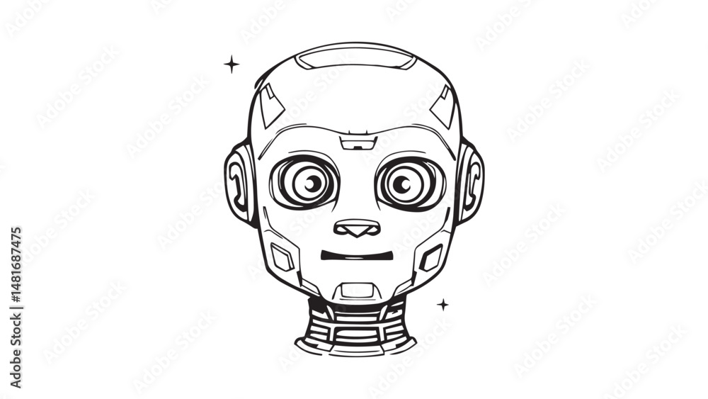 Artificial Intelligence line art Artificial Intelligence line art