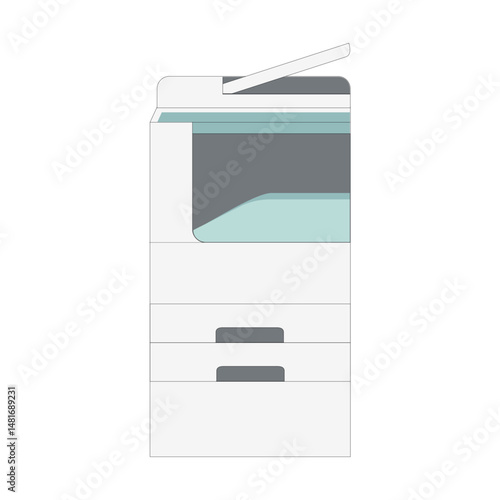 Photocopier - Minimal Office Equipment Vector