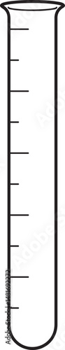 Graduated Cylinder Outline Illustration