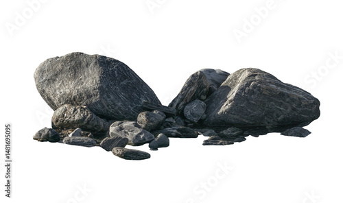 Sandstone Boulders - Alpha Channel PNG
