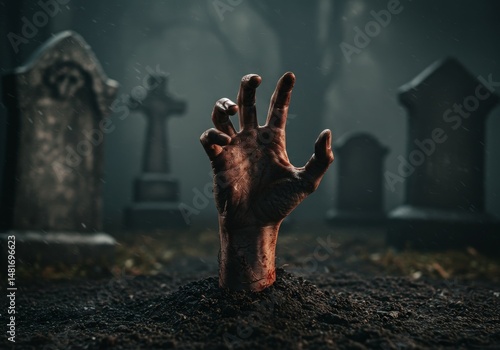3D Illustration of Zombie H...