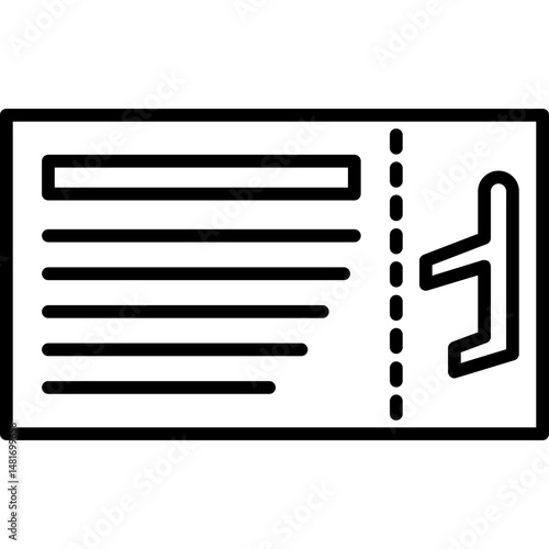 Plane Ticket Icon