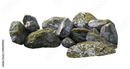Desert Sandstone Rock on Transparent PNG, Arid Landscape Stone for Backgrounds and Design Projects