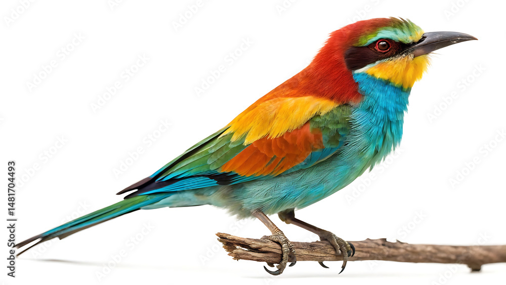 Fototapeta premium zippy bird isolated on white background PNG. AI GENERATED