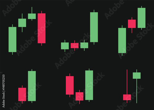 Common Bullish & Bearish Candlestick Patterns