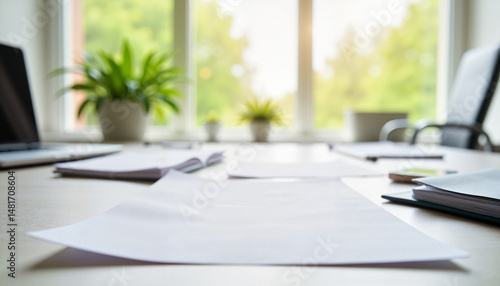 Wallpaper Mural Business cards on desk in modern office, summer job search tools Torontodigital.ca