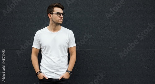 Photo of a Man in White Shi...