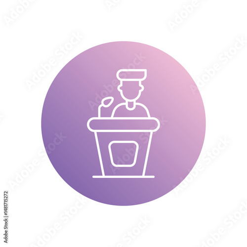 Speaker icon vector stock illustration