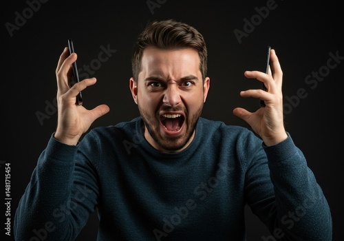 Photo of Angry Man Yelling ...