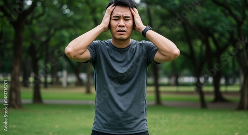 Photo of Asian Man with Hea...