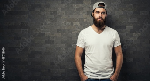 Photo of Bearded Man in Whi...
