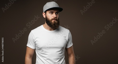 Photo of Bearded Man in Whi...