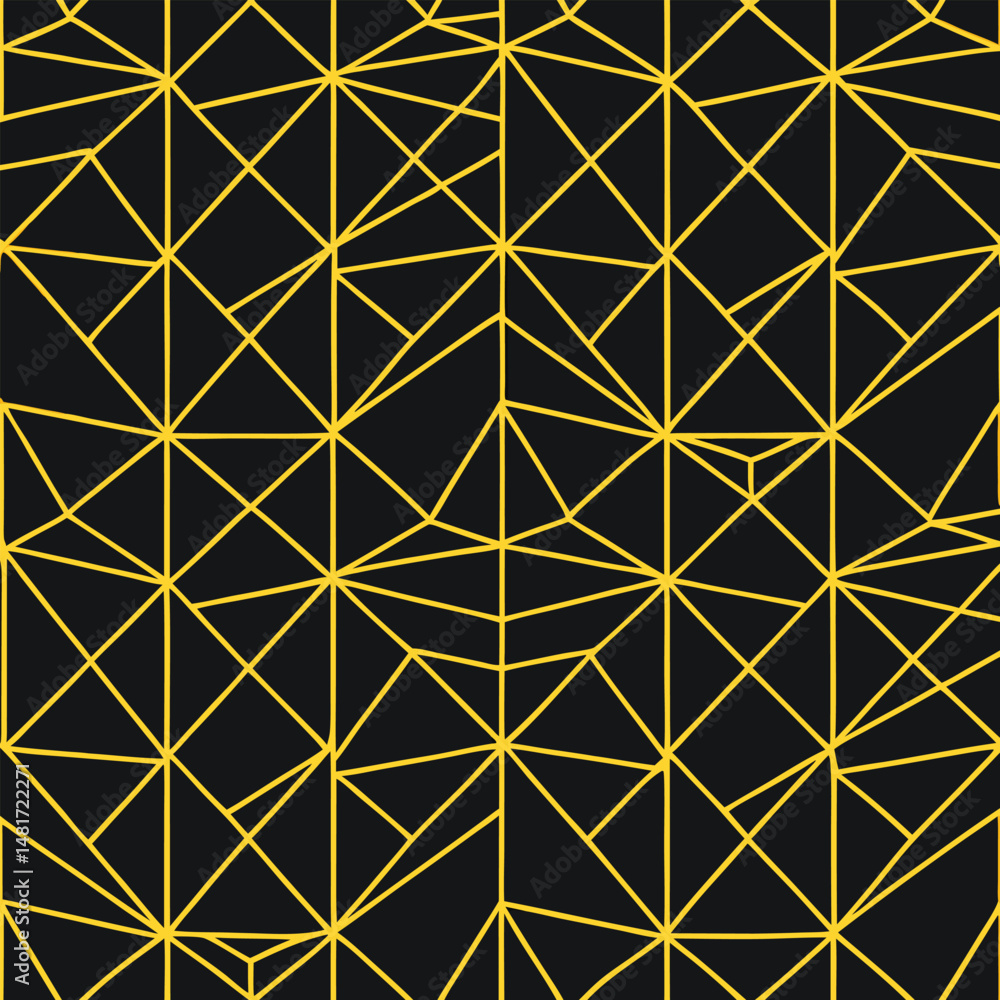 Abstract simple geometric vector seamless pattern with gold line texture Abstract simple geometric vector seamless pattern with gold line texture