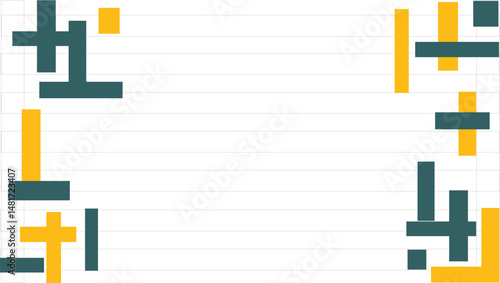 Minimal Bauhaus Abstract. background line