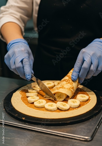 Photo of Chef Making Banana...