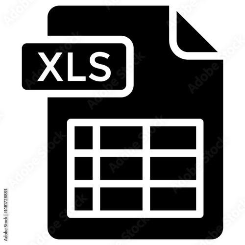 Xls File Vector Icon Stock Illustration