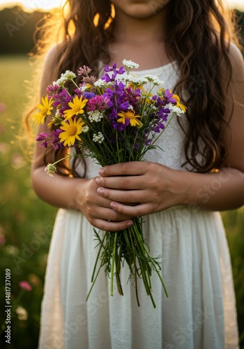 Photo of Girl in White Dres...