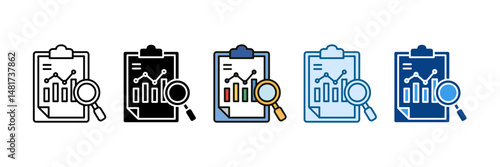 Evaluation Icon Set Multiple Style Collection