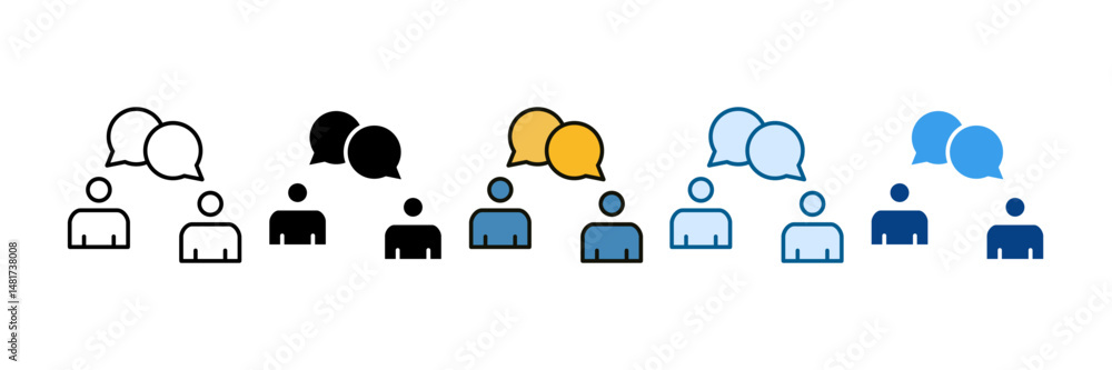 Interaction Icon Set Multiple Style Collection Interaction Icon Set Multiple Style Collection