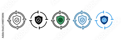 Precision Icon Set Multiple Style Collection