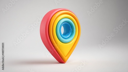 Colorful location marker Free Download Colorful location marker - GFXLoad