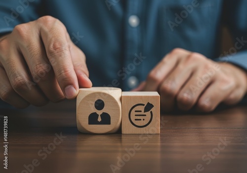 Photo of Hand Arranging Per...
