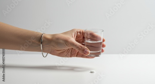 Photo of Hand Holding Glass...