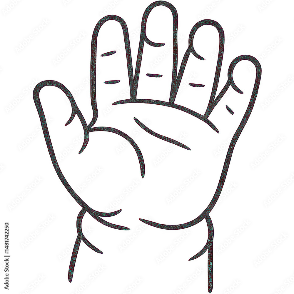 Obraz premium A raised hand representing peace and unity, celebrating the International Day of NonViolence.