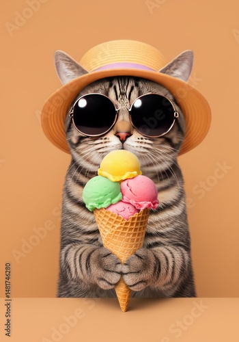 Illustration of a Cat Weari...