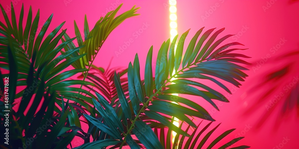 Obraz premium palm tree leaves